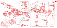 INTERRUPTOR COMBINACION(RH) para Honda CIVIC 1.8 TYPE S 3 Puertas Transmisión Manual Inteligente 2008