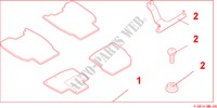 STANDARD FLOOR CARPETS   FOR RHD para Honda CIVIC 1.8 TYPE S 3 Puertas 6 velocidades manual 2007