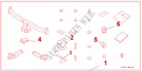 TRAILER HITCH DETACHABLE para Honda CIVIC 1.8 TYPE S 3 Puertas 6 velocidades manual 2007