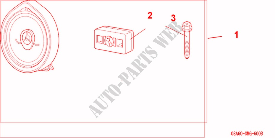 SPEAKER UPGRADE KIT   CO AXIAL para Honda CIVIC 1.8 TYPE S 3 Puertas 6 velocidades manual 2007