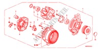ALTERNADOR(DENSO)(DIESEL) para Honda CIVIC 2.2 TYPE-S    PLUS 3 Puertas 6 velocidades manual 2010