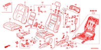 ASIENTO DELANTERO(IZQ.)(1.4L)(1.8L)(DIESEL) para Honda CIVIC 1.4 BASE 3 Puertas Transmisión Manual Inteligente 2010
