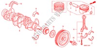 CIGUENAL/PISTON(2.0L) para Honda CIVIC 2.0 TYPE-R    RACE 3 Puertas 6 velocidades manual 2011