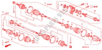 EJE DE IMPULSION DEL./EJE MEDIO(1.8L) para Honda CIVIC 1.8 TYPE-S    PLUS 3 Puertas Transmisión Manual Inteligente 2010