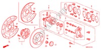 FRENO TRASERO para Honda CIVIC 1.8 TYPE-S    PLUS 3 Puertas Transmisión Manual Inteligente 2010
