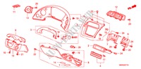 GUARNICION DE INSTRUMENTO(LH)(LADO DE CONDUCTOR) para Honda CIVIC 1.4 BASE 3 Puertas Transmisión Manual Inteligente 2010