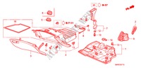 GUARNICION DE INSTRUMENTO(LH)(LADO DE PASAJERO) para Honda CIVIC 2.0 TYPE-R 3 Puertas 6 velocidades manual 2011