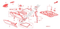 GUARNICION DE INSTRUMENTO(RH)(LADO DE PASAJERO) para Honda CIVIC 2.0 TYPE-R    PLUS 3 Puertas 6 velocidades manual 2011
