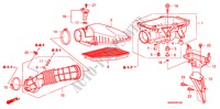 LIMPIADOR DE AIRE(2.0L) para Honda CIVIC 2.0 TYPE-R    PLUS 3 Puertas 6 velocidades manual 2011