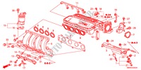 MULTIPLE DE ADMISION(1.4L) para Honda CIVIC 1.4 TYPE-S    PLUS 3 Puertas 6 velocidades manual 2011