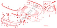 PARABRISAS TRASERA/VIDRIO DE COSTADO para Honda CIVIC 2.0 TYPE-R    PLUS 3 Puertas 6 velocidades manual 2011