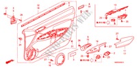 RECUBRIMIENTO DE PUERTA(LH) para Honda CIVIC 2.0 TYPE-R    RACE 3 Puertas 6 velocidades manual 2011