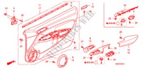 RECUBRIMIENTO DE PUERTA(RH) para Honda CIVIC 2.0 TYPE-R    PLUS 3 Puertas 6 velocidades manual 2011