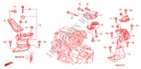 SOPORTES DE MOTOR(1.4L) para Honda CIVIC 1.4 TYPE-S    PLUS 3 Puertas 6 velocidades manual 2010