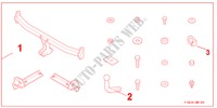 TRAILER HITCH FIXED para Honda CIVIC 1.8 TYPE-S    PLUS 3 Puertas 6 velocidades manual 2010