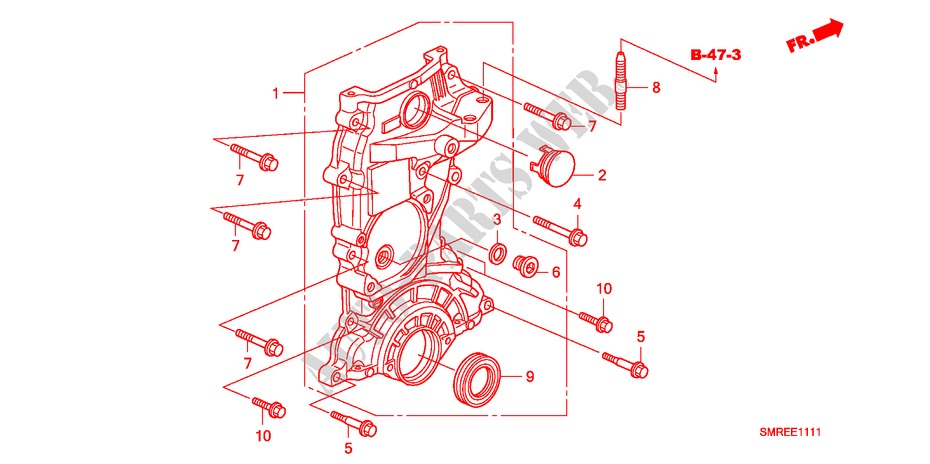 CAJA DE CADENA(1.4L) para Honda CIVIC 1.4 TYPE-S 3 Puertas Transmisión Manual Inteligente 2011