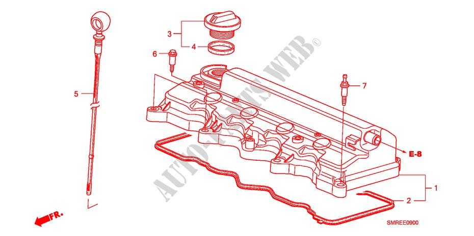CUBIERTA CULATA CILINDRO(1.8L) para Honda CIVIC 1.8 BASE 3 Puertas Transmisión Manual Inteligente 2011