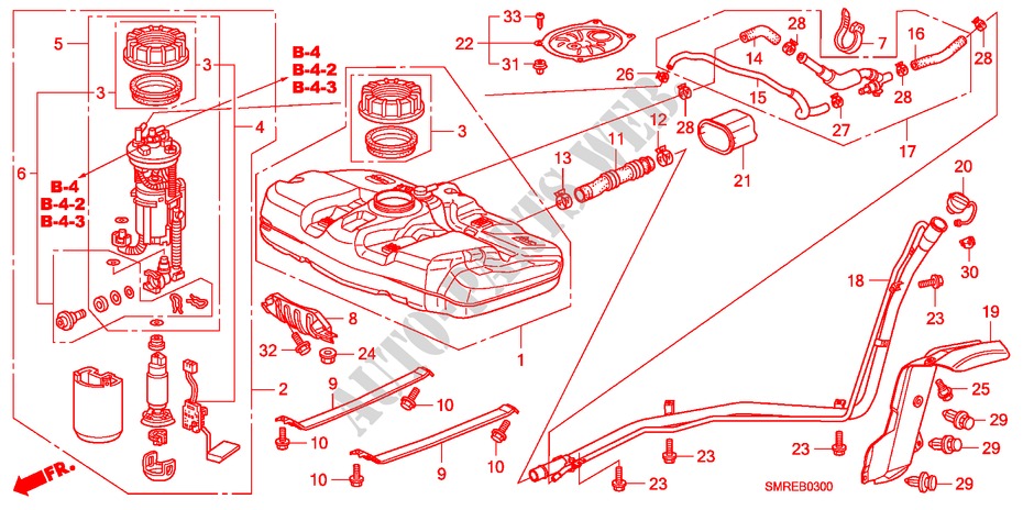 TANQUE DE COMBUSTIBLE(1.4L)(1.8L)(2.0L) para Honda CIVIC 1.4 TYPE-S 3 Puertas Transmisión Manual Inteligente 2011