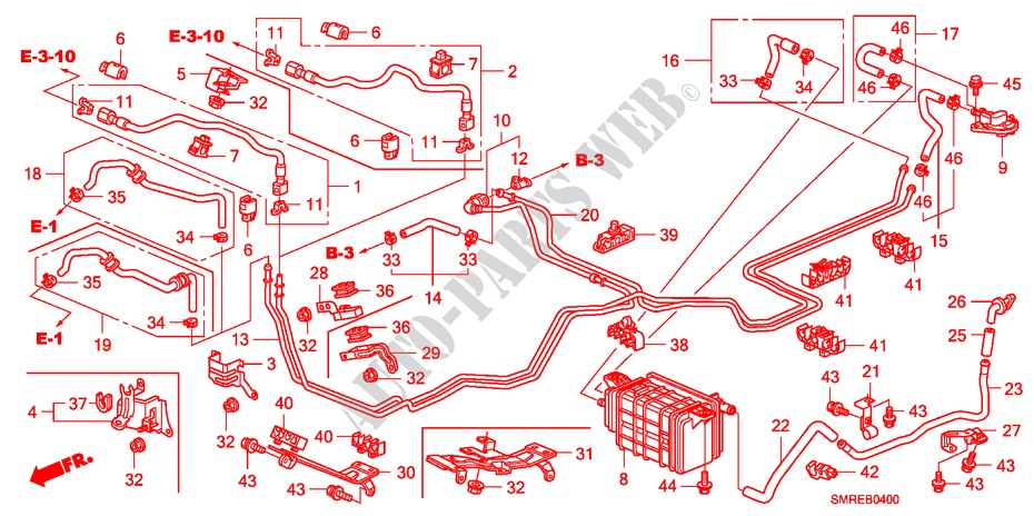 TUBERIA DE COMBUSTIBLE(1.8L) para Honda CIVIC 1.8 BASE 3 Puertas Transmisión Manual Inteligente 2011