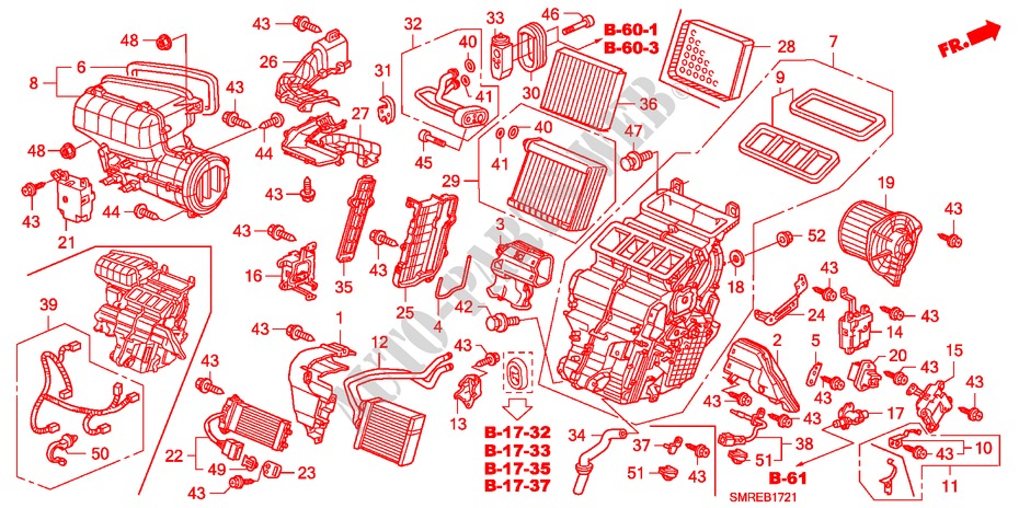 UNIDAD DE CALENTADOR(RH) para Honda CIVIC 1.8 BASE 3 Puertas Transmisión Manual Inteligente 2011