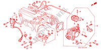 CUERPO MARIPOSA GASES(PGM FI) (1.6L) para Honda CONCERTO 1.6I 4 Puertas 4 velocidades automática 1993