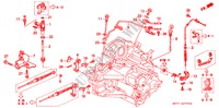 PALANCA DE CONTROL para Honda ACCORD 2.0IS 4 Puertas 4 velocidades automática 1993