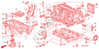 BLOQUE DE CILINDRO/COLECTOR DE ACEITE para Honda CIVIC 1.8 LS 4 Puertas 6 velocidades manual 2007