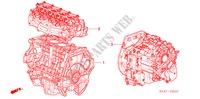 CONJ. DE MOTOR/ ENS. DE TRANSMISION para Honda CIVIC 1.8 LS 4 Puertas 6 velocidades manual 2007
