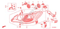 FARO DELANTERO para Honda CIVIC 1.8 LS 4 Puertas 6 velocidades manual 2007
