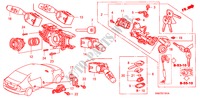 INTERRUPTOR COMBINACION(RH) para Honda CIVIC 1.8 SE 4 Puertas 6 velocidades manual 2006
