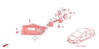 LUZ ANTINIEBLA para Honda CIVIC 1.6 ES 4 Puertas 5 velocidades manual 2006