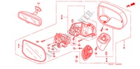 RETROVISOR para Honda CIVIC LXI 4 Puertas 5 velocidades manual 2006