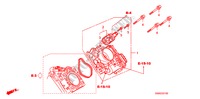 CUERPO MARIPOSA GASES para Honda CIVIC 1.8 ES 4 Puertas 6 velocidades manual 2008