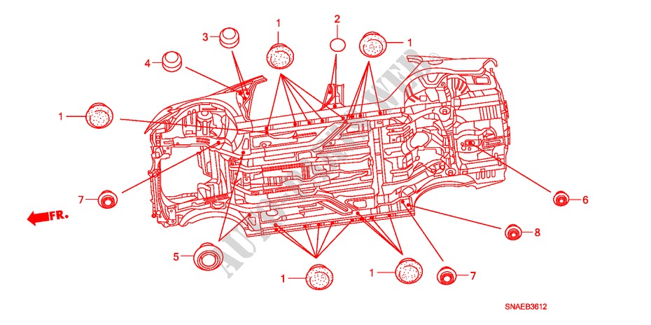 ANILLO(INFERIOR) para Honda CIVIC VTI 4 Puertas 5 velocidades manual 2009
