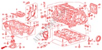 BLOQUE DE CILINDRO/COLECTOR DE ACEITE para Honda CIVIC 1.8 S 4 Puertas 5 velocidades automática 2011