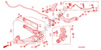 BRAZO INFERIOR TRASERO para Honda CIVIC 1.8 EXI 4 Puertas 5 velocidades automática 2011