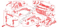 CONTENCION DELANTERA/TABLERO para Honda CIVIC 1.8 ES 4 Puertas 6 velocidades manual 2010