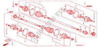 EJE DE IMPULSION DEL.(AT) para Honda CIVIC 1.8 LS 4 Puertas 5 velocidades automática 2010