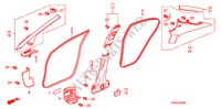 GUARNICION DE PILAR para Honda CIVIC 1.8 VXI 4 Puertas 5 velocidades manual 2011