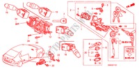 INTERRUPTOR COMBINACION(RH) para Honda CIVIC 1.8 VXI 4 Puertas 5 velocidades automática 2011