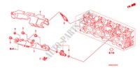 INYECTOR DE COMBUSTIBLE para Honda CIVIC 1.8 VXI 4 Puertas 5 velocidades manual 2011