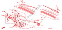 LIMPIAPARABRISAS(LH) para Honda CIVIC 1.8 LSSP 4 Puertas 5 velocidades automática 2011