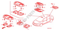 LUZ INTERIOR para Honda CIVIC 1.8 ES 4 Puertas 6 velocidades manual 2010
