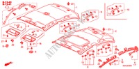 RECUBRIMIENTO DE TECHO para Honda CIVIC 1.8 ES 4 Puertas 5 velocidades automática 2011
