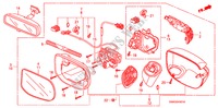 RETROVISOR(LADO DE GIRO)(CONTROL REMOTO ELECTRICO) para Honda CIVIC 1.8 VXI 4 Puertas 5 velocidades manual 2011