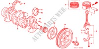 CIGUENAL/PISTON para Honda CIVIC HYBRID MX 4 Puertas automática completa 2011