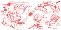 GUARNICION DE INSTRUMENTO(LADO DE CONDUCTOR)(LH) para Honda CIVIC HYBRID MX   DAYTIME LIGHT 4 Puertas automática completa 2011