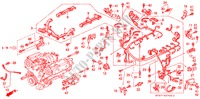 CONJ. DE CABLES DE MOTOR/ABRAZADERA(LH) para Honda LEGEND LEGEND 4 Puertas 5 velocidades manual 1995