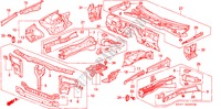 ESTRUCTURA DE CUERPO(CONTENCION DEL.) para Honda LEGEND LEGEND 4 Puertas 5 velocidades manual 1993