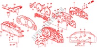 INDICADOR DE COMBINACION (COMPONENTES) para Honda LEGEND LEGEND 4 Puertas 5 velocidades manual 1994